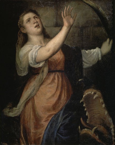 Titien TALLER
SANTA MARGARITA-LIENZO 116x91 CM            NP 446
MADRID, MUSEO DEL PRADO-PINTURA
MADRID