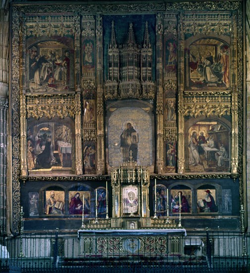 BERRUGUETE PEDRO 1450/1504
IGLESIA - RETABLO MAYOR 1494-1499 - ARTE GOTICO
AVILA, CONVENTO DE SANTO TOMAS
AVILA
This image is not downloadable. Contact us for the high res.