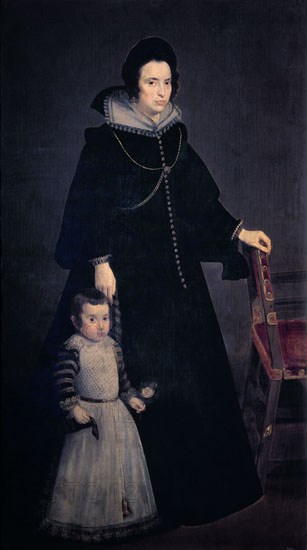 Vélasquez, Portrait d'Antonia de Ipeñarrieta avec son fils Luis