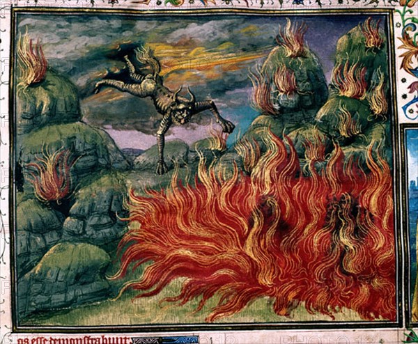 COLOMBE JUAN
APOCALIPSIS FIGURADO-BORD 1557-S XVI-HOGUERA, DEMONIO Y LLAMAS
SAN LORENZO DEL ESCORIAL, MONASTERIO-BIBLIOTECA
MADRID