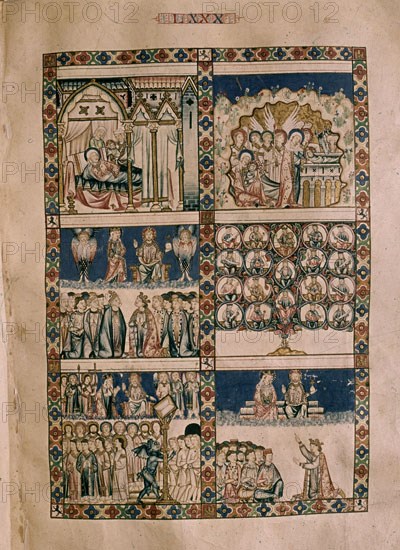 ALFONSO X EL SABIO 1221/84
MTI1-CANTIGA STA MARIA Nº 80-F118R-LOOR A LAS CINCO LETRAS DEL NOMBRE DE MARIA-S XIII
SAN LORENZO DEL ESCORIAL, MONASTERIO-BIBLIOTECA
MADRID
This image is not downloadable. Contact us for the high res.