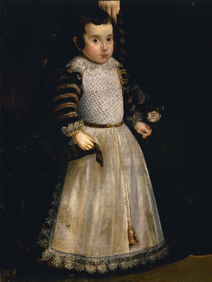 Vélasquez, Portrait d'Antonia de Ipeñarrieta avec son fils Luis (détail)