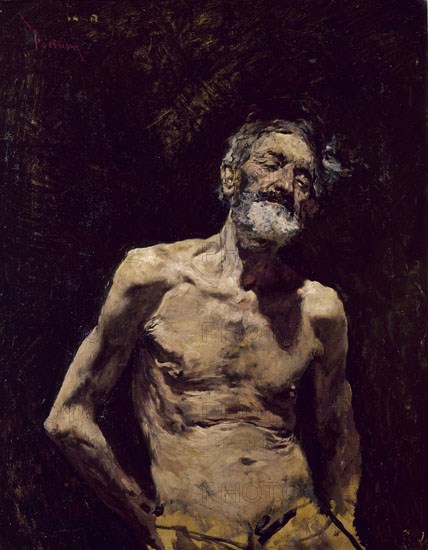 FORTUNY MARIANO 1838-1874
VIEJO DESNUDO AL SOL
MADRID, CASON RETIRO
MADRID