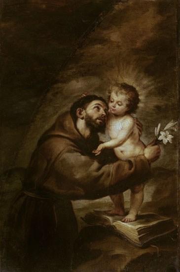 MURILLO BARTOLOME 1618/1682
SAN ANTONIO DE PADUA CON EL NIÑO-S XVII-PINTURA BARROCA-ESCUELA SEVILLANA
SEVILLA, MUSEO BELLAS ARTES - CONVENTO MERCEDARIAS CALZADAD
SEVILLA