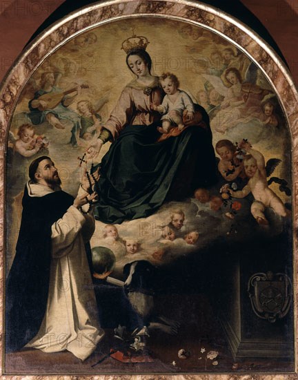 MURILLO BARTOLOME 1618/1682
VIRGEN DEL ROSARIO
SEVILLA, PALACIO ARZOBISPAL
SEVILLA