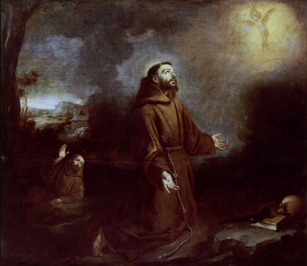 MURILLO BARTOLOME 1618/1682
ESTIGMATIZACION DE SAN FRANCISCO - S XVII - BARROCO ESPAÑOL
CADIZ, MUSEO ARQUEOLOGICO Y BB ARTES
CADIZ