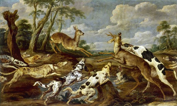 VOS PAUL DE 1596/1678
CACERIA DE CORZOS - S XVII - BARROCO FLAMENCO
MADRID, MUSEO DEL PRADO-PINTURA
MADRID