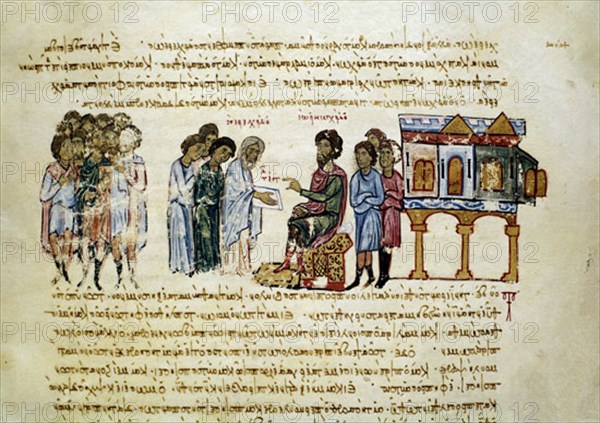 SKYLLITZES
COD MATRIT-VLADIMIR D KIEV ENVIA EMISARIOS CONOCER RELIGIONES ANTES DE ELEGIR ORTODOXIA-F 103V
MADRID, BIBLIOTECA NACIONAL
MADRID