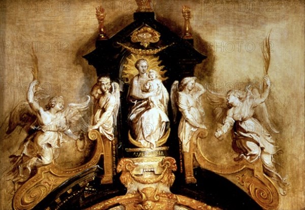 RUBENS PETRUS PAULUS 1577/1640
VIRGEN ENTRONIZADA CON ANGELES - S XVII
LONDRES, GALERIA CHRISTIE´S
INGLATERRA