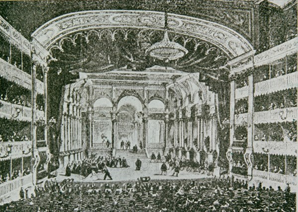 Anonymous, Spanish style melodrama in an European Opera Theatre