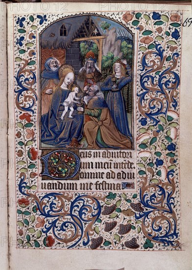 LIBRO DE HORAS-ADORACION DE LOS REYES
MADRID, BIBLIOTECA NACIONAL
MADRID