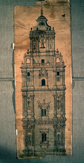 ALZADO DE LA TORRE DE CATEDRAL DE MURCIA S XVIII
MADRID, BIBLIOTECA NACIONAL ESTAMPAS
MADRID