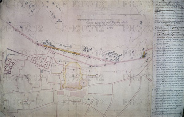 PLANO DEL BARRIO Y CATEDRAL DE CADIZ 1724
MADRID, SERVICIO GEOGRAFICO EJERCITO
MADRID
This image is not downloadable. Contact us for the high res.