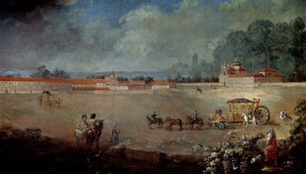 PARET Y ALCAZAR LUIS 1746/1799
VISTA DE ARANJUEZ-S XVIII
Madrid, Lazaro Galdiano museum