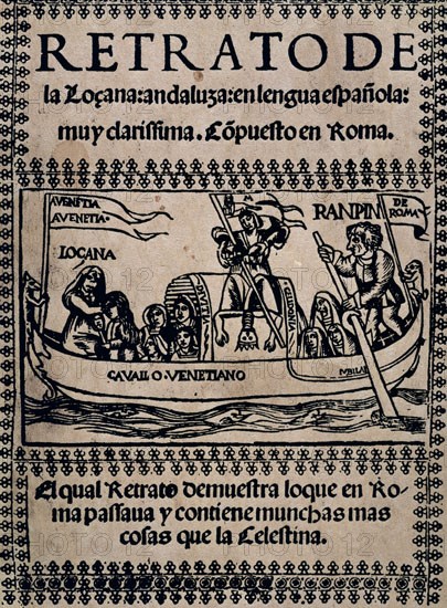 PERSONAJES DE LA LOZANA ANDALUZA
MADRID, BIBLIOTECA NACIONAL
MADRID