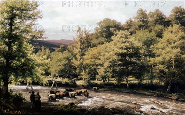 RIANCHO AGUSTIN 1841-1929
VACAS PASANDO EL RIO
SANTANDER, COLECCION PARTICULAR
CANTABRIA
This image is not downloadable. Contact us for the high res.