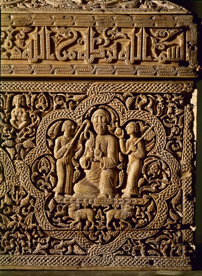 FARAY Y DISCIPULOS
ARQUETA HISPANO ARABE PROCEDENTE DE LEYRE-DET CALIFA CON SIRVIENTES AÑO 1005 - MARFIL
PAMPLONA, MUSEO DE NAVARRA
NAVARRA