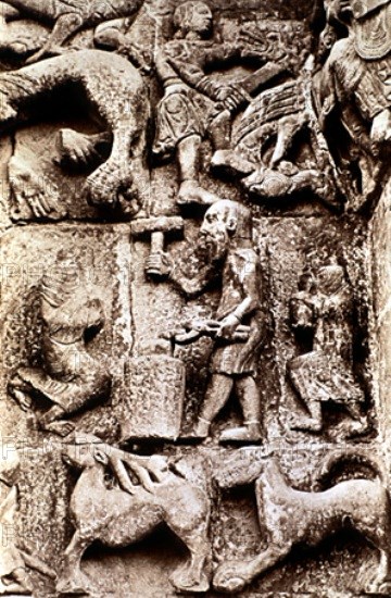 LEODEGARTUS
TIMPANO-DET DE SIGFRIDO Y FAFNIR
SANGÜESA, IGLESIA DE SANTA MARIA LA REAL
NAVARRA