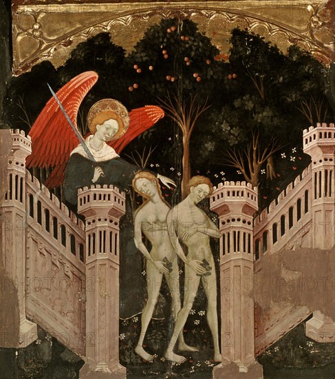 MUR RAMON
ADAN Y EVA-DET DEL RETABLO - S XV- PINTURA GOTICA-ESCUELA CATALANA
VICH, MUSEO EPISCOPAL
BARCELONA