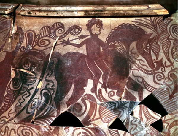 CERAMICA IBERICA - VASO DE SAN MIGUEL DE LIRIA - DET GUERRERO A CABALLO
VALENCIA, MUSEO PREHISTORIA
VALENCIA