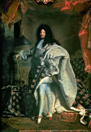 Rigaud, Portrait de Louis XIV en costume de sacre