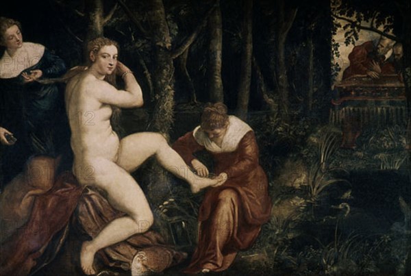TINTORETTO J ROBUSTI 1518/94
EL BANO DE SUSANA
PARIS, MUSEO LOUVRE-INTERIOR
FRANCIA