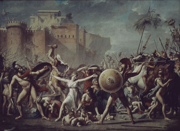 DAVID JACQUES LOUIS 1748/1825
EL RAPTO DE LAS SABINAS
PARIS, MUSEO LOUVRE-INTERIOR
FRANCIA
