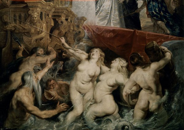 RUBENS PETRUS PAULUS 1577/1640
DESEMBARCO DE MARIA DE MEDICIS-CONJ Nº 20803
PARIS, MUSEO LOUVRE-INTERIOR
FRANCIA