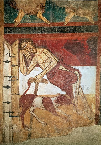 DET LAZARO-MURAL ROMANICO PROCEDE S CLEMENTE DE TAHULL-S XII
BARCELONA, MUSEO DE ARTE CATALUÑA
BARCELONA