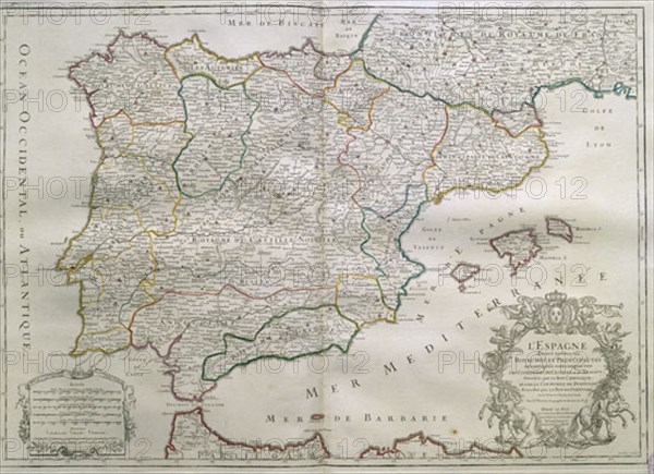 IAILLOT H
MAPA-ESPAÑA Y PORTUGAL DIVIDIDA EN REINOSY PRINCIPADOS-1708
MADRID, BIBLIOTECA NACIONAL MAPAS
MADRID