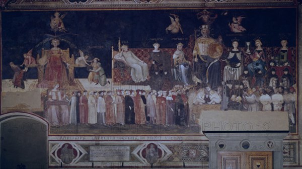 LORENZETTI AMBROGIO 1290/1348
ALEGORIA DEL BUEN GOBIERNO - 1339 - ESCUELA SIENESA - GOTICO ITALIANO
SIENA, PALACIO PUBLICO
ITALIA
This image is not downloadable. Contact us for the high res.