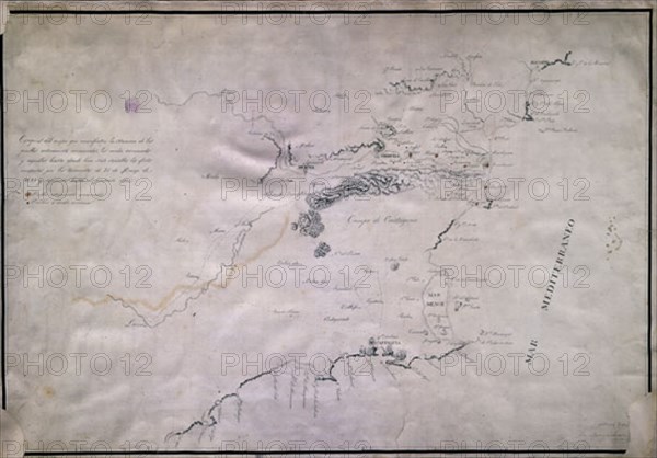 LARRAMENDI AGUSTIN
CROQUIS DE LA RIADA DEL AÑO 1829 EN LA PROVINCIA DE ALICANTE
MADRID, BIBLIOTECA NACIONAL MAPAS
MADRID