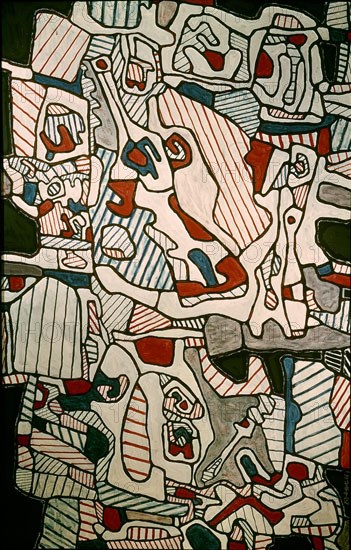 DUBUFFET JEAN 1901/85
INTERIOR 1966
PARIS, GALERIA JEANNE
FRANCIA