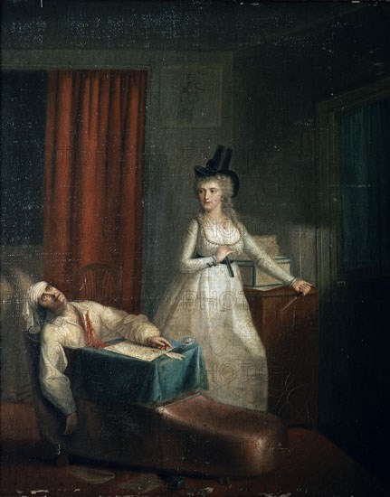 HAVER
MUERTE DE MARAT(1743/1793)PERIODISTA Y POLITICO REVOLUCIONARIO FRANCES
PARIS, MUSEO LAMBINE
FRANCIA