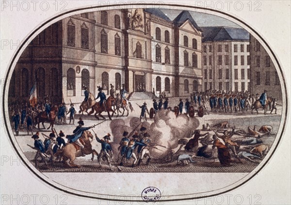 Engraving - Executions in Lyon
