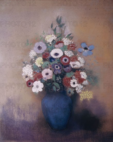 REDON ODILON 1840/1916
JARRON DE FLORES
PARIS, MUSEO PETIT PALAIS
FRANCIA