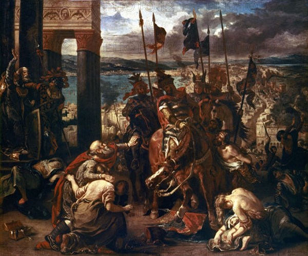 Delacroix, Prise de Constantinople par les croisés, le 12 avril 1204