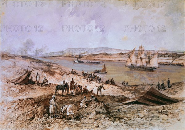 RIOU
CANAL DE SUEZ-VIAJE INAUGURAL EMPERATRIZ EUGENIA DE MONTIJO 11/1869
COMPIEGNE, CASTILLO
FRANCIA

This image is not downloadable. Contact us for the high res.