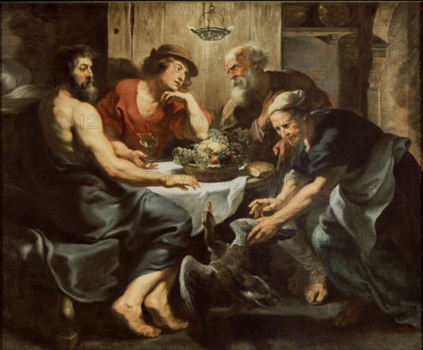 RUBENS PETRUS PAULUS 1577/1640
JUPITER Y MERCURIO CON FILEMON Y BAUCIS - 1620/25
VIENA, KUNSTHISTORISCHES MUSEUM
AUSTRIA