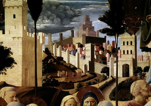 FRA ANGELICO 1400/1455
*DEPOSICION DE CRISTO-PAISAJE DE FLORENCIA
FLORENCIA, MUSEO SAN MARCOS
ITALIA