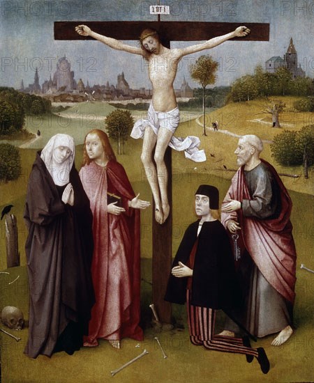 BOSCO EL 1450/1516
CRUCIFIXION CON DONANTE-1485 - 70,5x59-OLEO/MADERA-ESCUELA FLAMENCA S XV
BRUSELAS, MUSEOS REALES DE BELLAS ARTES
BELGICA