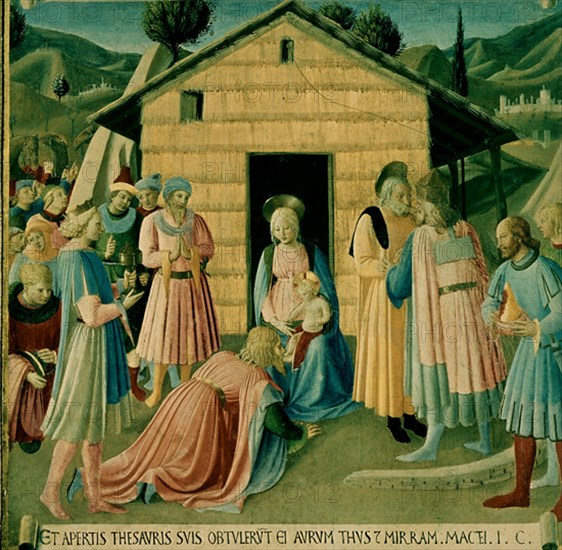 FRA ANGELICO 1400/1455
ADORACION DE LOS MAGOS
FLORENCIA, MUSEO SAN MARCOS
ITALIA