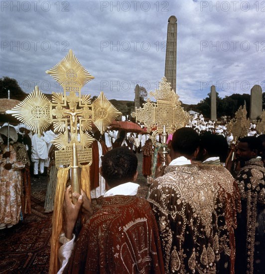 Golden cross from Axum's ancient treasure