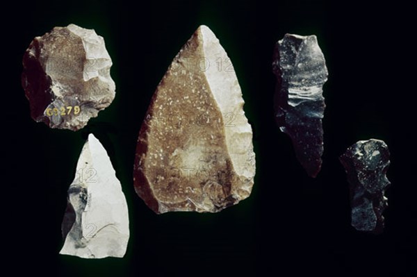 SILEX PREHISTORICAS DEL PALEOLITICO MEDIO