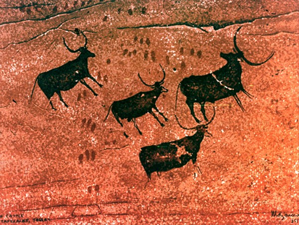ABRIGO AKBA TAFELALET-PINTURA RUPESTRE - MANADA
TASSILI, ABRIGOS SAHARA
ARGELIA