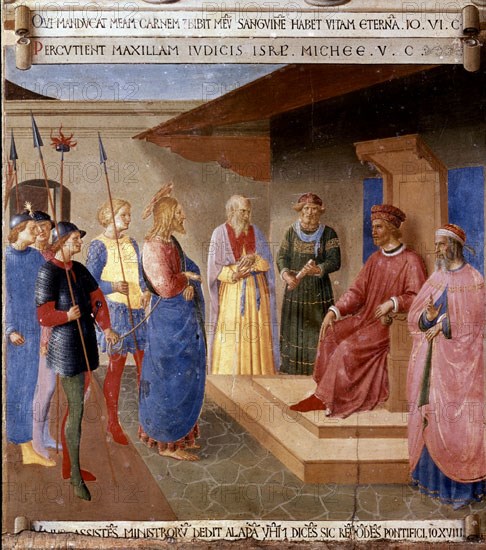 FRA ANGELICO 1400/1455
CRISTO ANTE HERODES
FLORENCIA, MUSEO SAN MARCOS
ITALIA