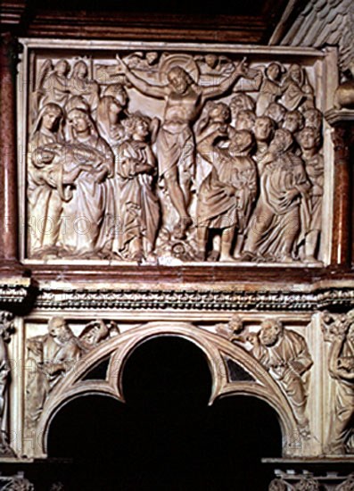 PISANO NICOLA
*LA CRUCIFIXION-PULPITO-DETALLE AÑO 1260
PISA, BAPTISTERIO
ITALIA