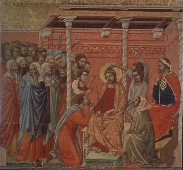 DUCCIO DI BUONINSEGN1255/1319
*CORONACION DE ESPINAS
SIENA, CATEDRAL
ITALIA
This image is not downloadable. Contact us for the high res.