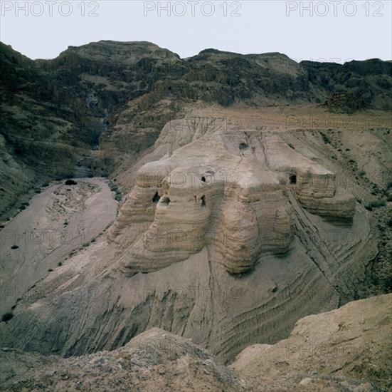 The Qumran caves in Israel