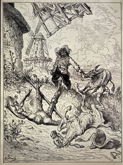 DORE GUSTAVE 1832-1883
EL QUIJOTE DE LA MANCHA-PARTE 1º CAP.8 - ¡VÁLAME DIOS!  EL QUIJOTE ATACANDO A LOS MOLINOS
BARCELONA, BIBLIOTECA DE CATALUÑA
BARCELONA

This image is not downloadable. Contact us for the high res.